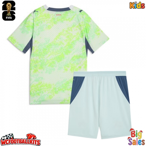 Switzerland Replica Away Stadium Kit for Kids World Cup 2026 Short Sleeve (+ pants)